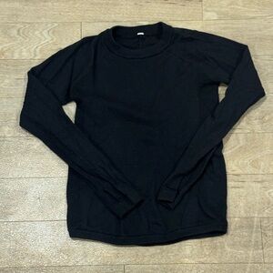 lululemon athletica Black Crew Neck Sweater